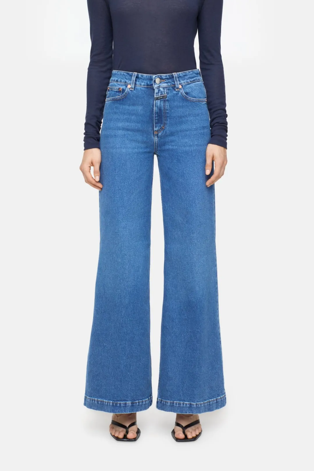 Closed Wide Jeans - Style Name Glow-up Mid blue Outlet