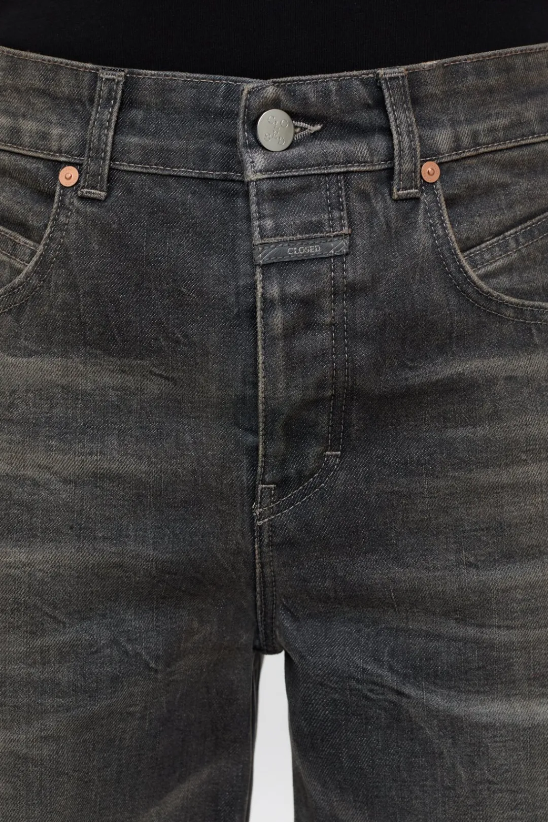Closed Wide Jeans - Style Name Nikka Dark grey New