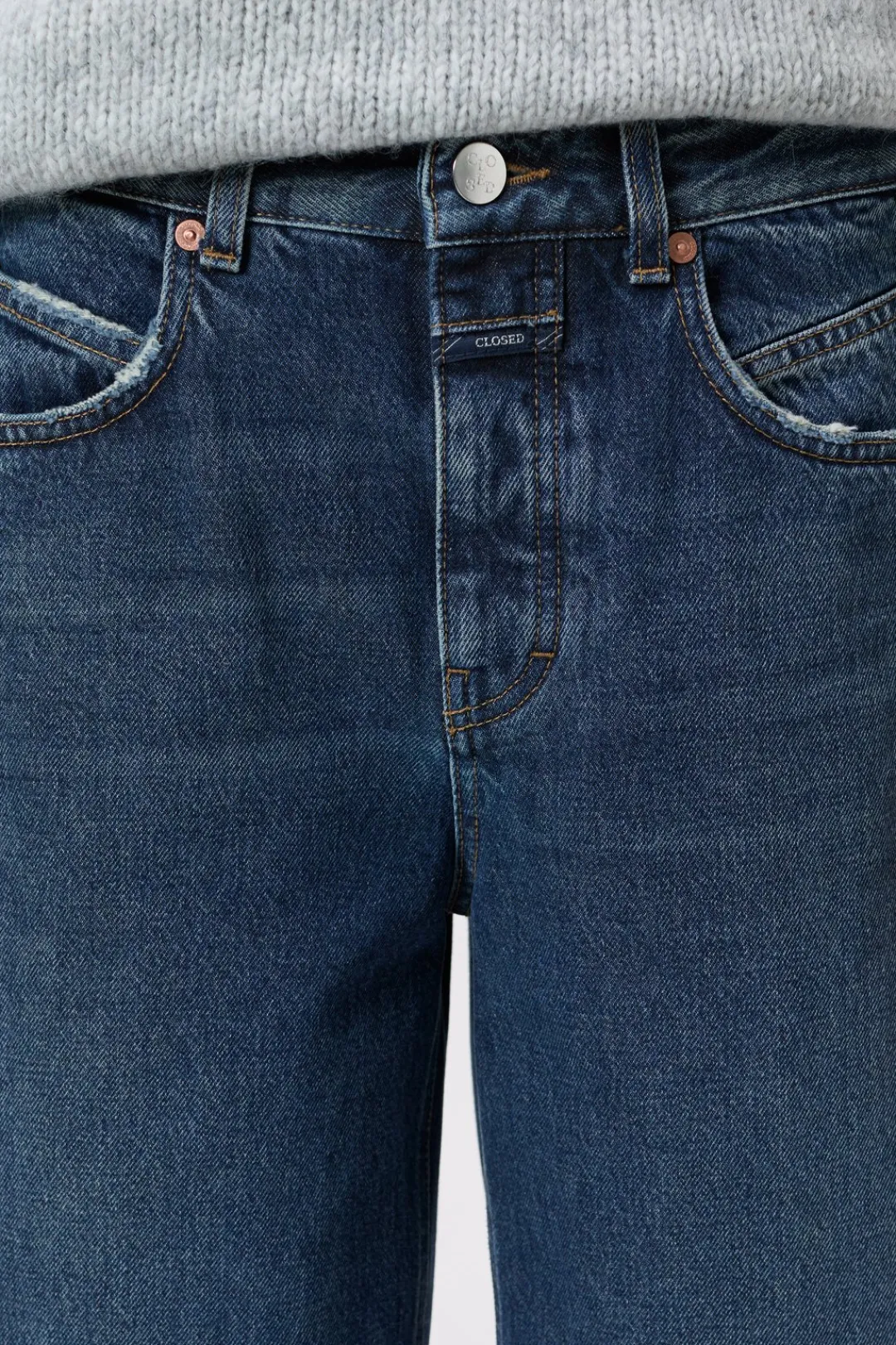Closed Wide Jeans - Style Name Nikka Dark blue New