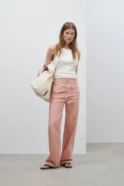 Closed Wide Jeans - Style Name Nikka Terracotta rose