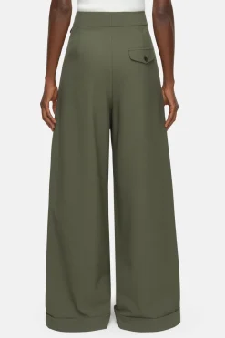 Closed Wide Pants - Style Name Hanbury industrial green Hot