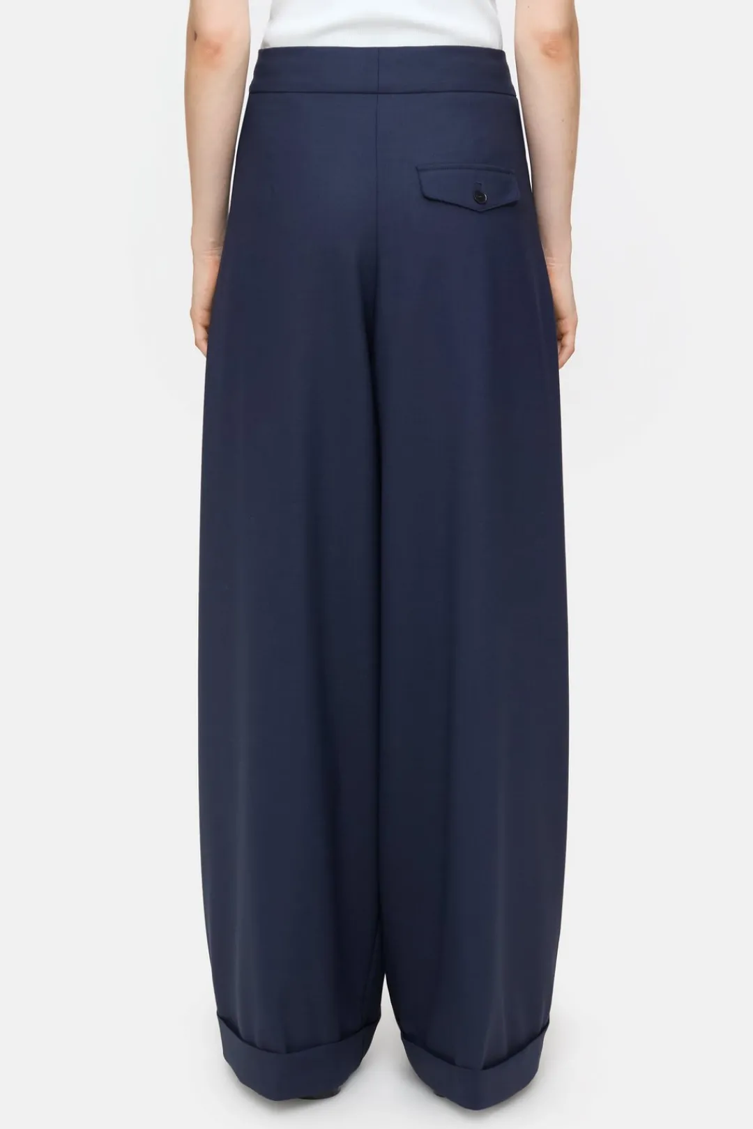 Closed Wide Pants - Style Name Hanbury Dark night Discount