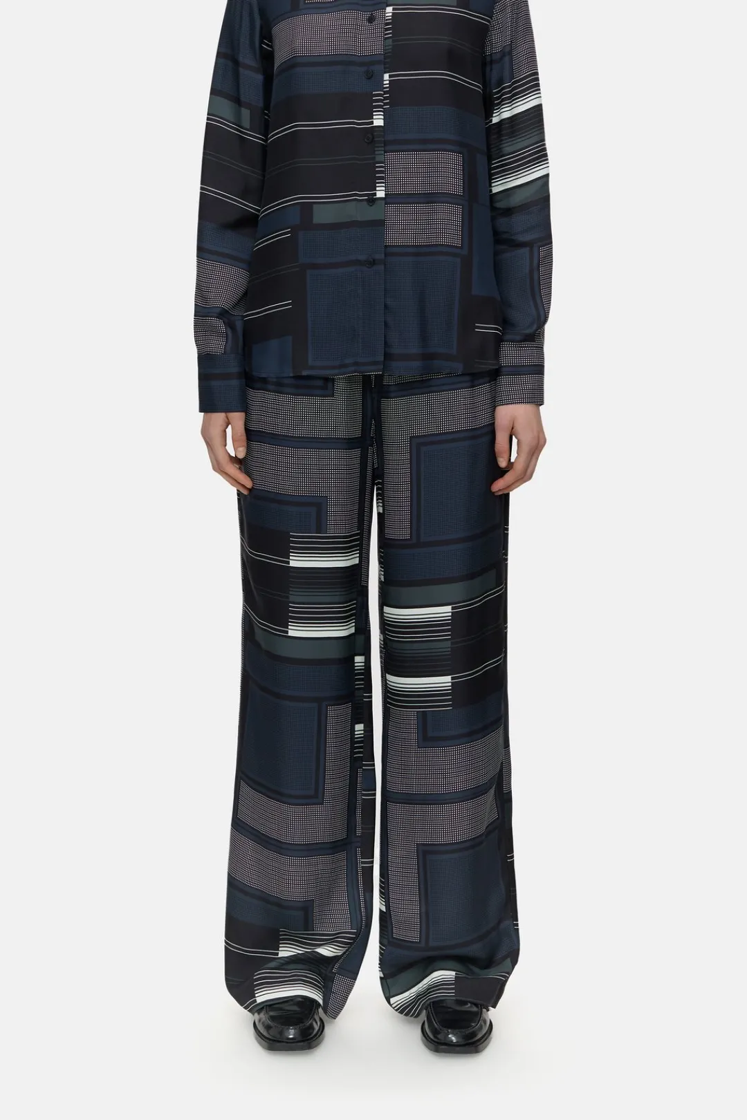 Closed Wide Pants - Style Name Winona Smokey blue Clearance