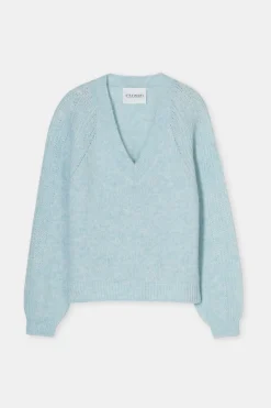 Closed Wool and alpaca mix jumper Light sky blue New