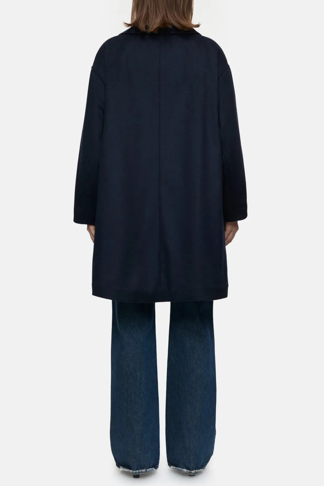 Closed Wool and cashmere blend coat Dark night Outlet