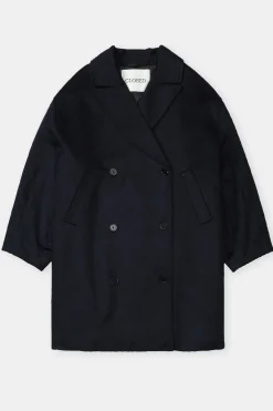 Closed Wool and cashmere blend coat Dark night Outlet