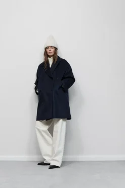 Closed Wool and cashmere blend coat Dark night Outlet