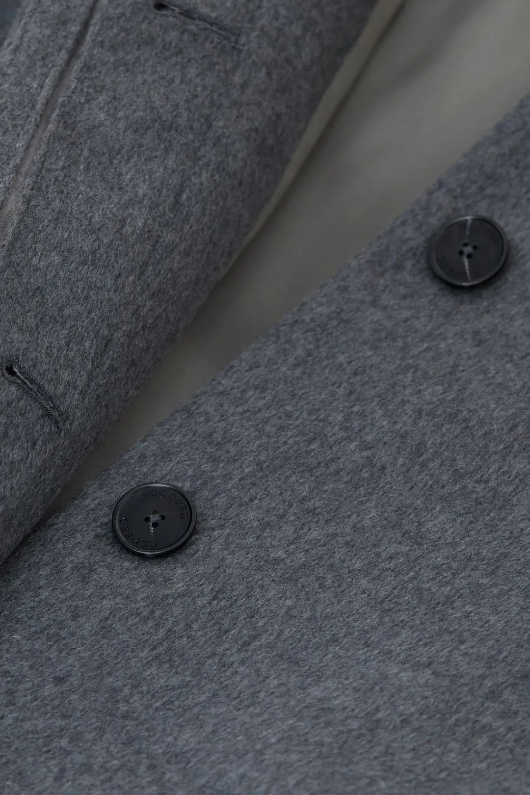 Closed Wool and cashmere blend coat Dark grey melange Outlet