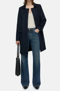 Closed Wool and cashmere blend coat Dark night Clearance
