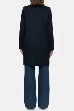 Closed Wool and cashmere blend coat Dark night Clearance