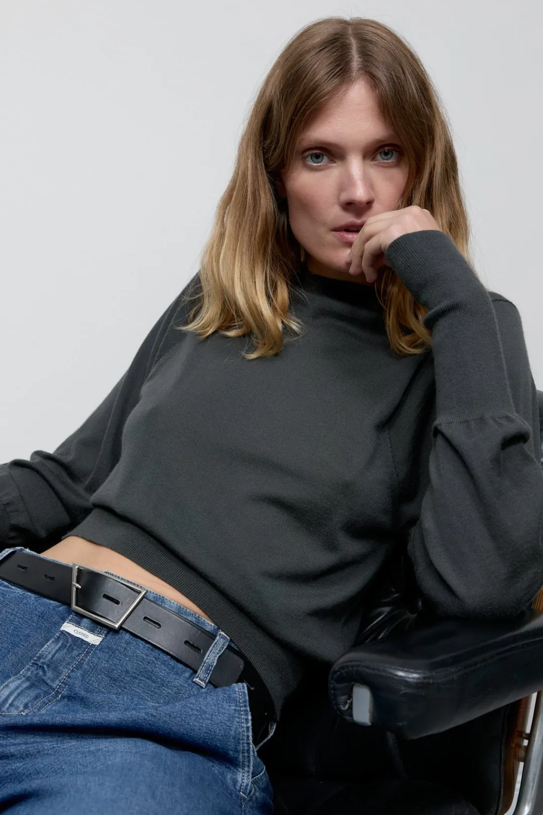 Closed Wool and cashmere blend jumper Irish coffee Best