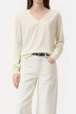 Closed Wool and silk blend jumper Vanilla beige Best