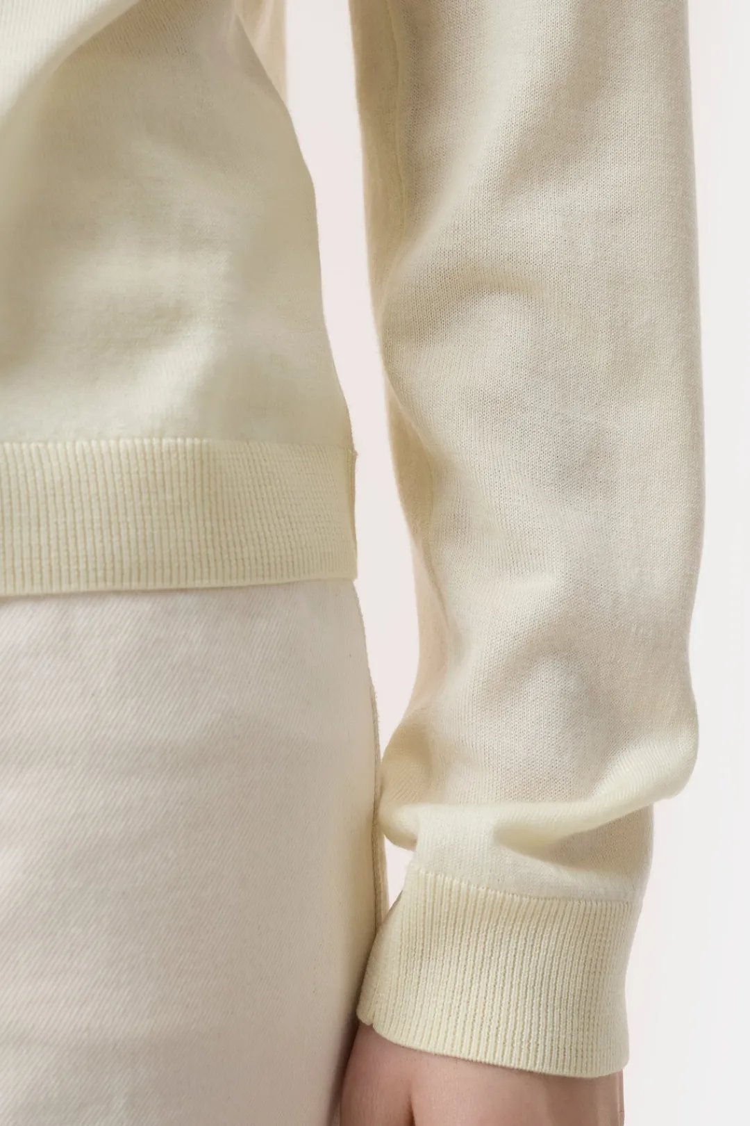 Closed Wool and silk blend jumper Vanilla beige Best