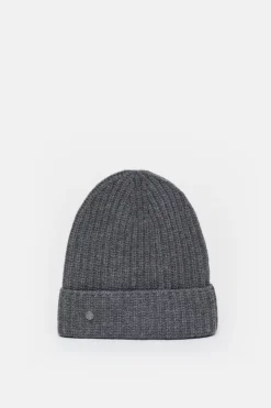 Closed Wool beanie Dark grey melange Outlet