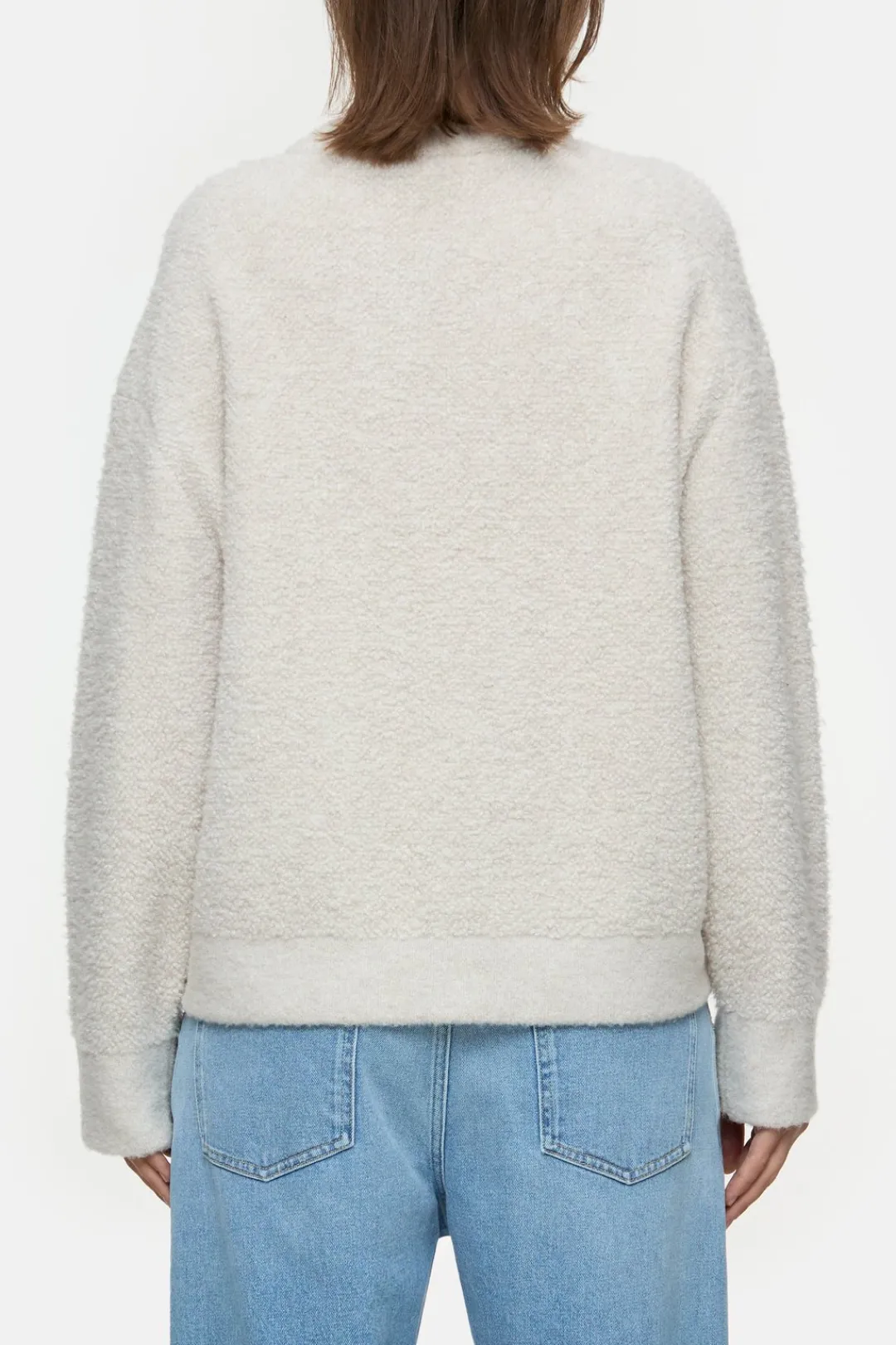 Closed Wool blend bouclé jumper Pearl beige Sale