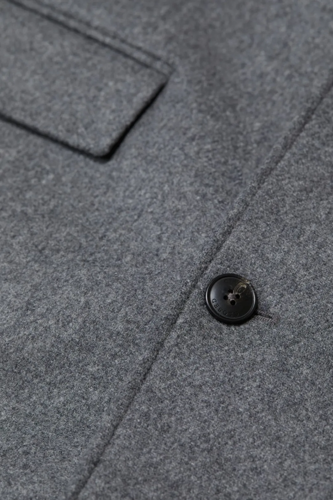 Closed Wool blend coat Dark grey melange Outlet