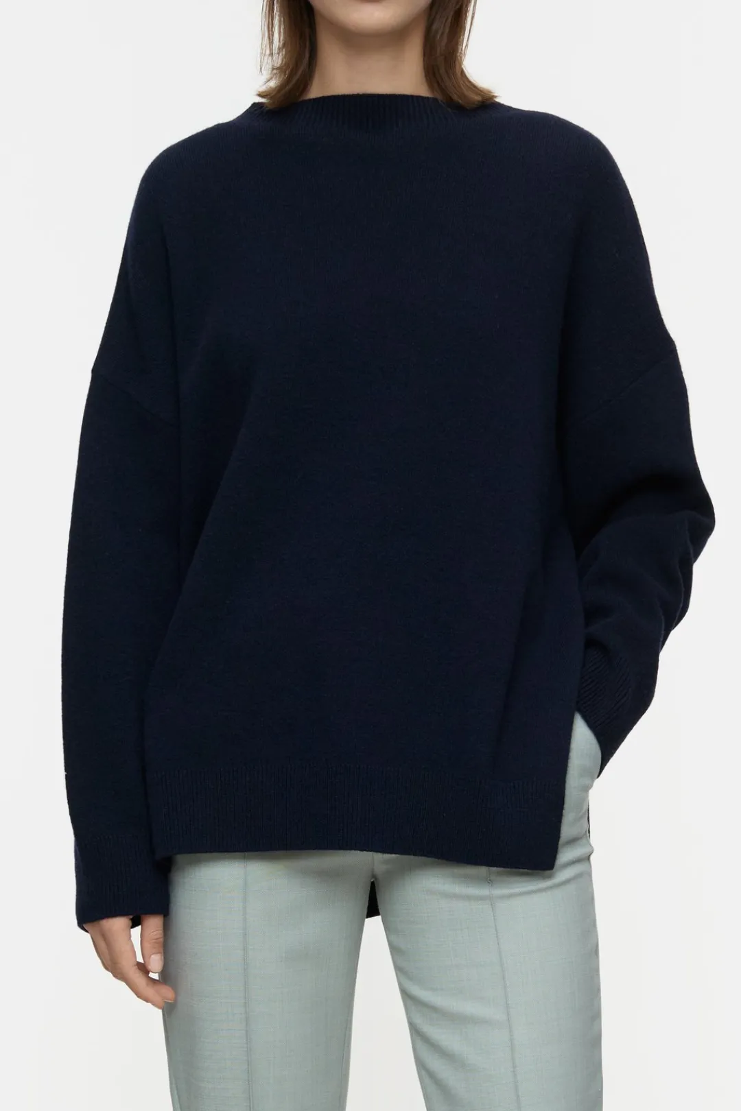 Closed Wool blend double-face jumper Dark night Discount