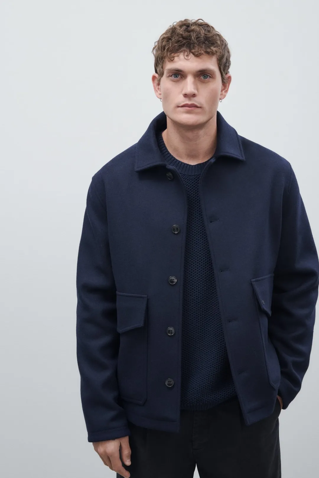 Closed Wool blend jacket Dark night Hot