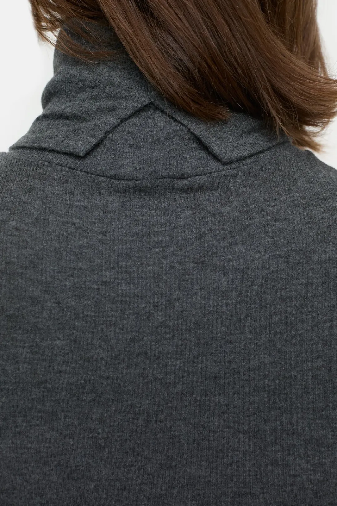 Closed Wool blend turtleneck Dark grey melange Discount