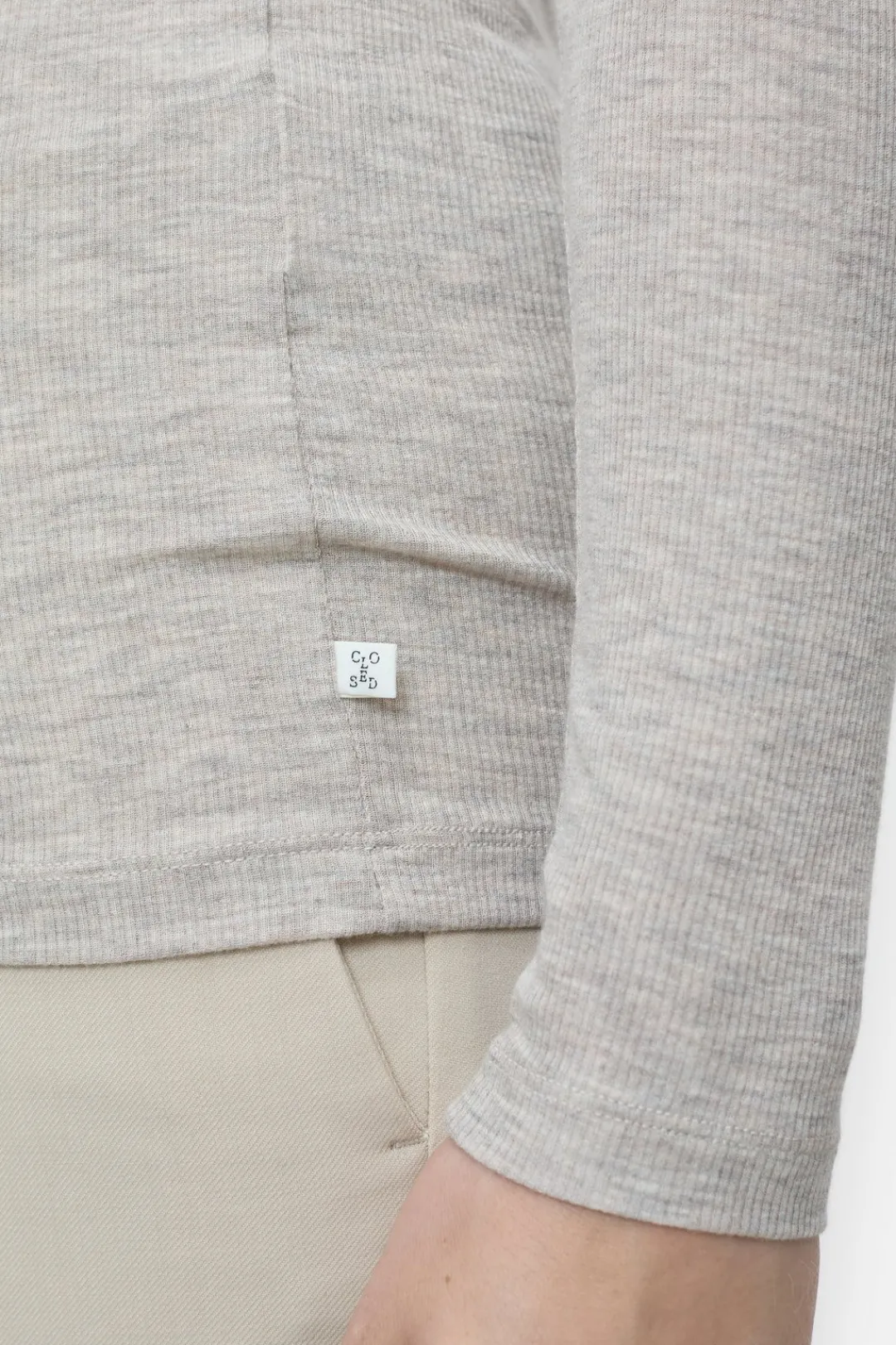 Closed Wool blend turtleneck Pearl beige New
