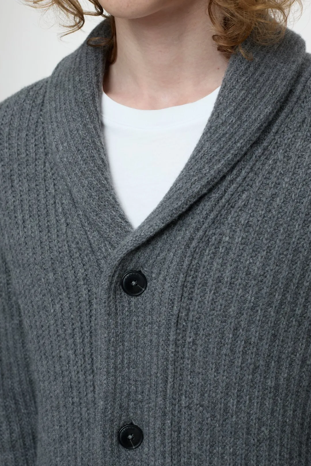 Closed Wool cardigan Dark grey melange Best