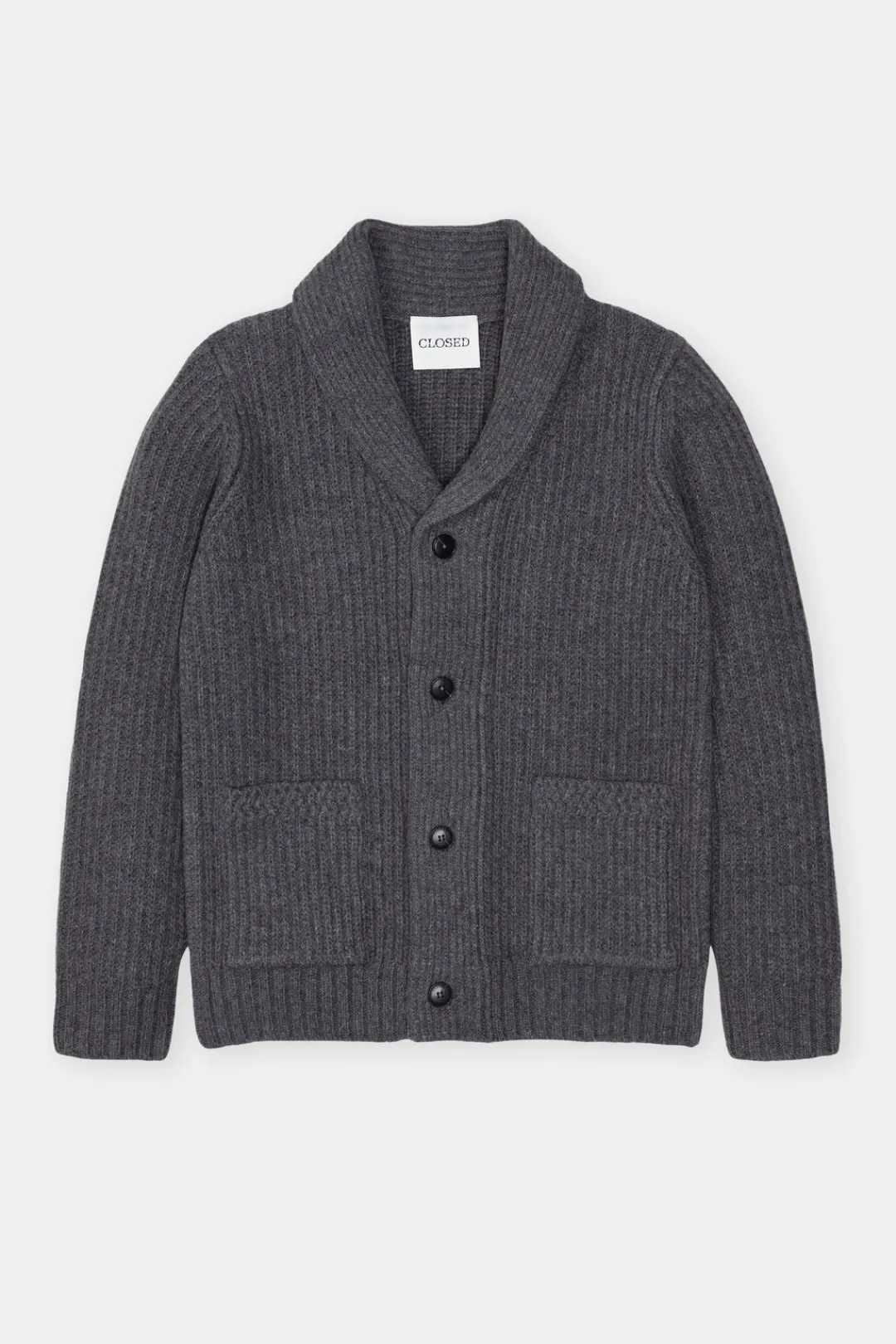 Closed Wool cardigan Dark grey melange Best