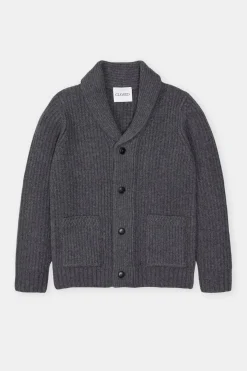 Closed Wool cardigan Dark grey melange Best
