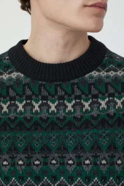Closed Wool Jumper fern green Online