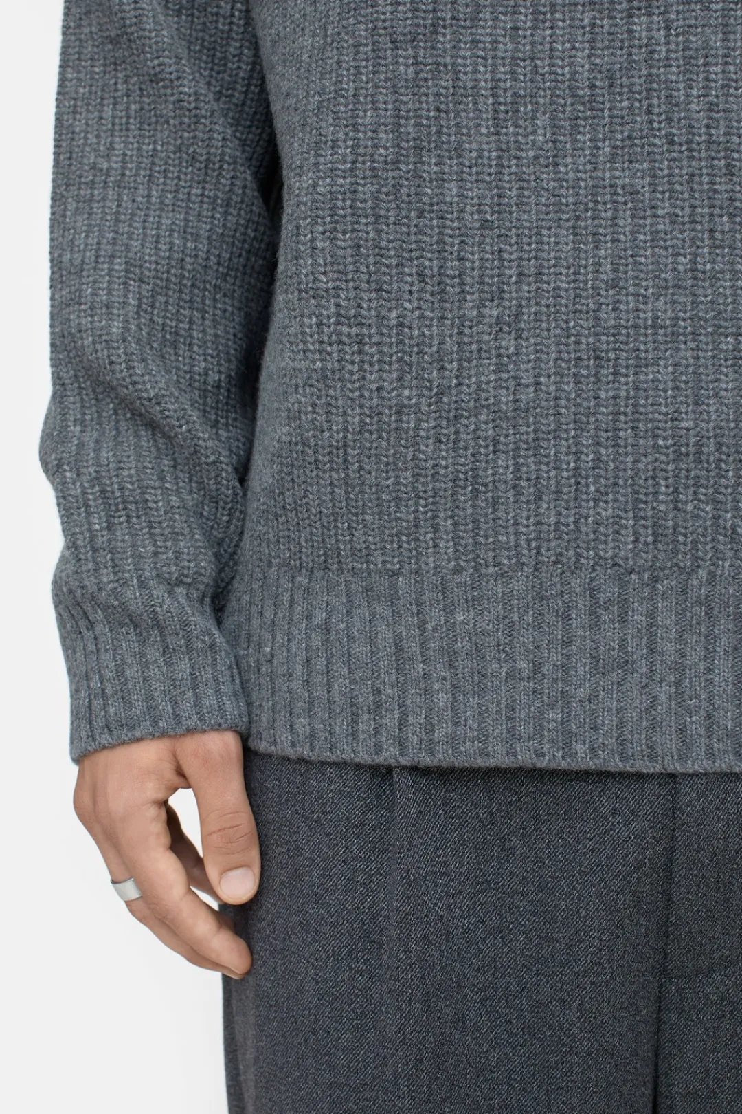 Closed Wool jumper Dark grey melange Best