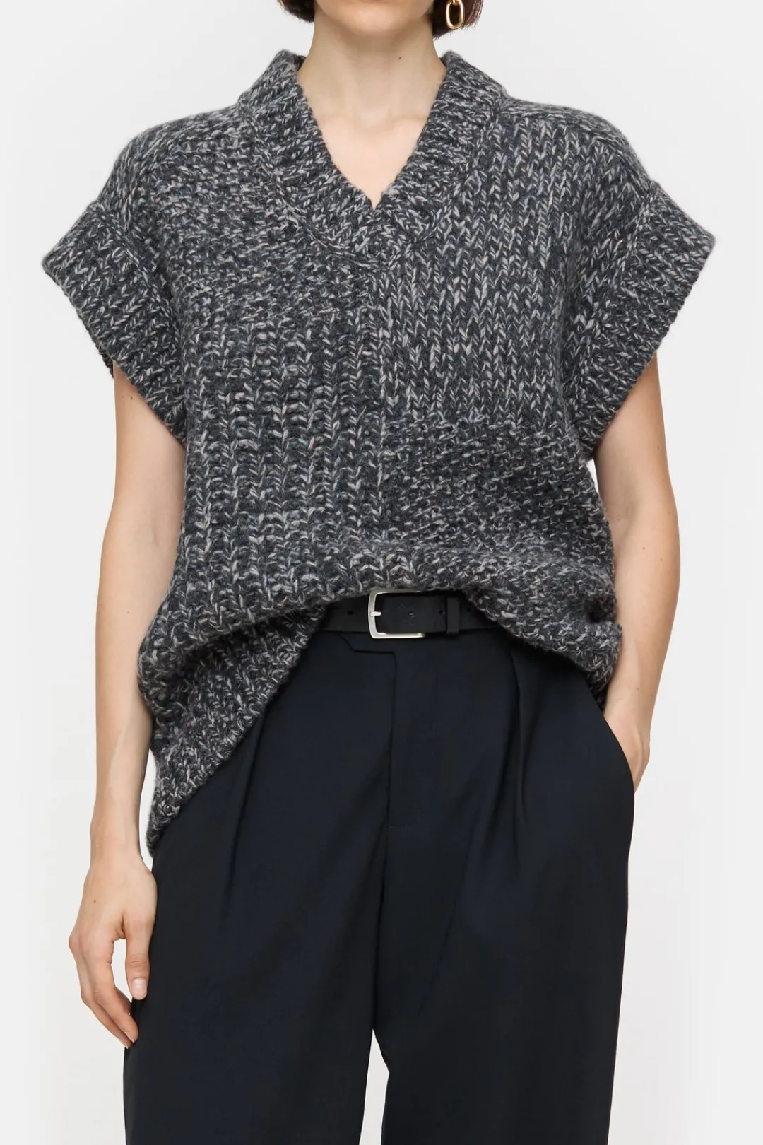 Closed Wool jumper Dark grey melange Best