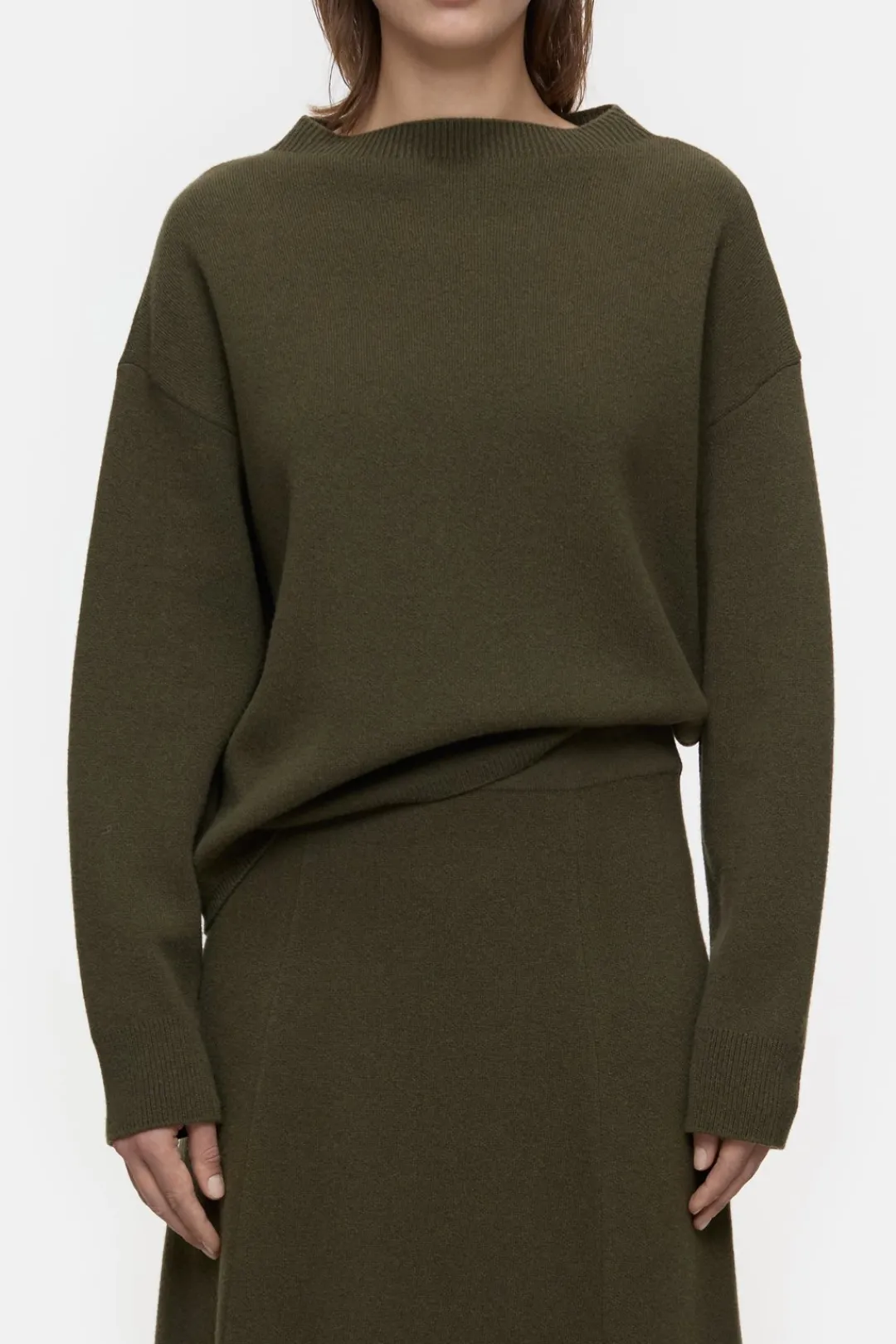 Closed Wool mix double-face jumper Ver green Sale