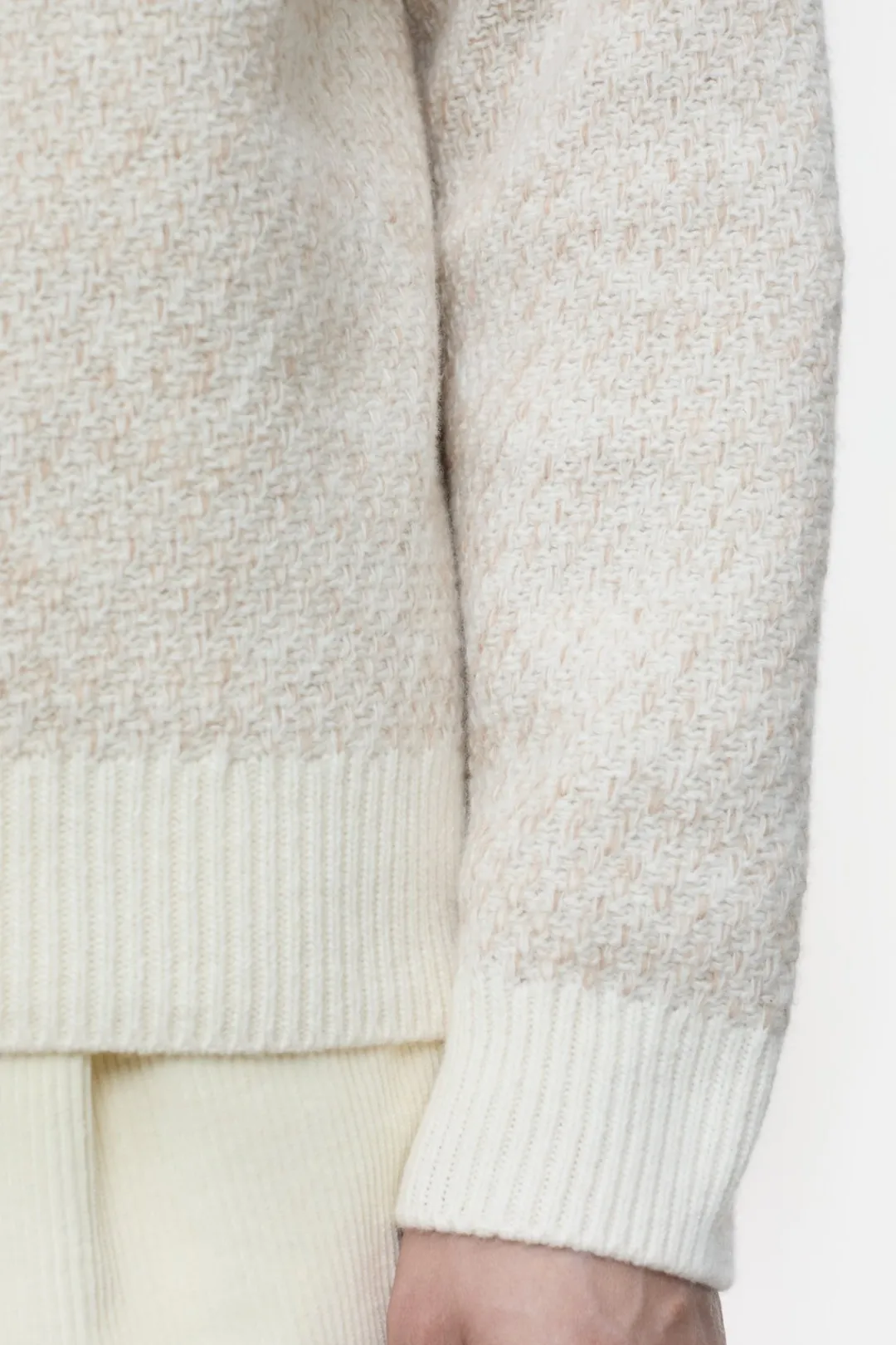 Closed Wool polo jumper Ivory Outlet