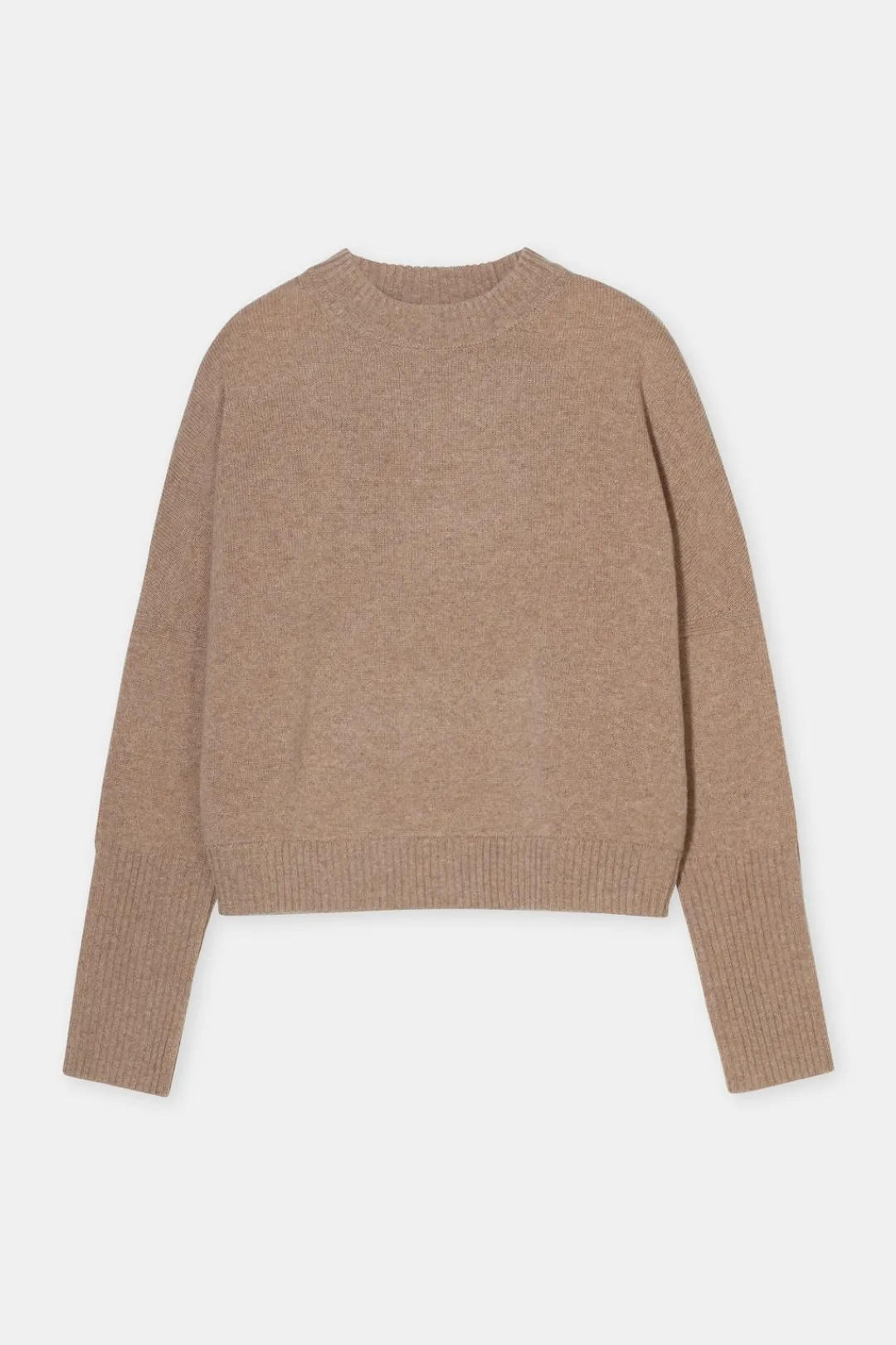 Closed Wool round neck jumper Dark chino beige New