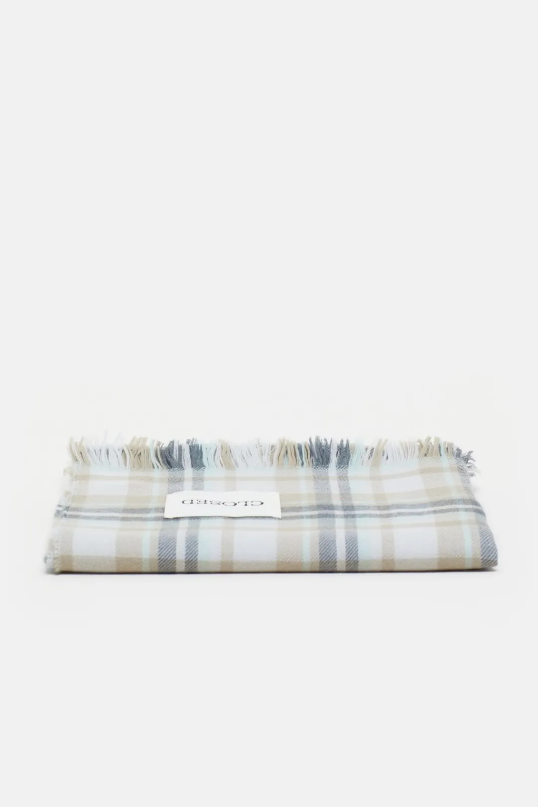 Closed Wool scarf Giada green Outlet