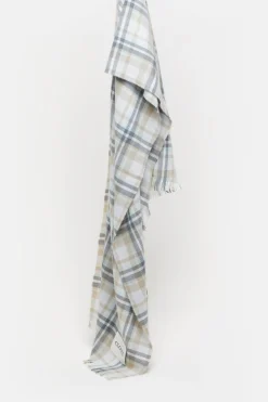 Closed Wool scarf Giada green Outlet
