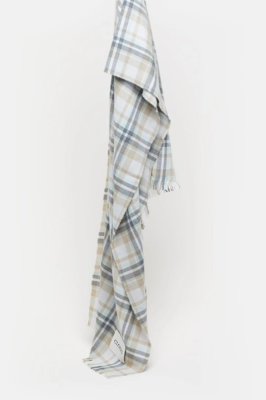 Closed Wool scarf Giada green Outlet