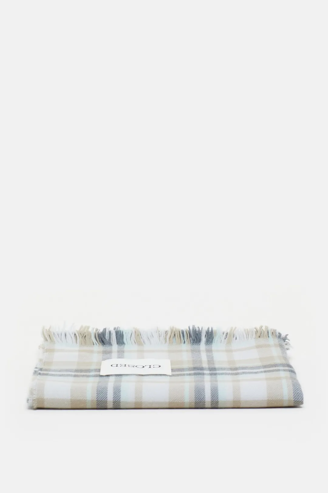 Closed Wool scarf Giada green Outlet