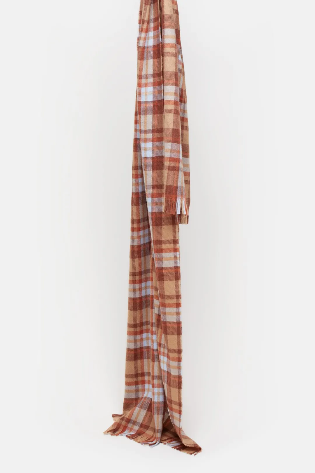 Closed Wool scarf Ferro brown Online
