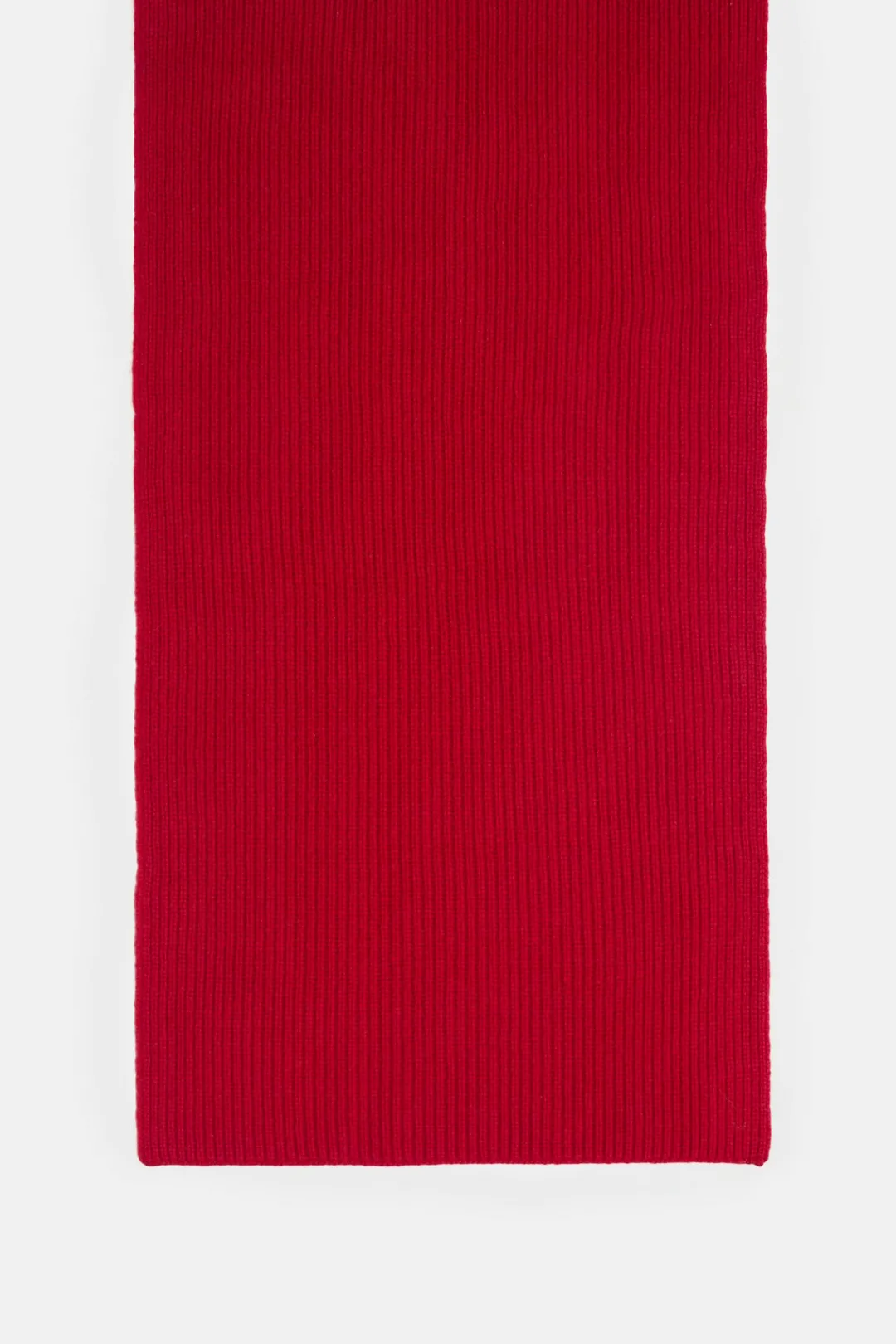 Closed Wool scarf Chili pepper red