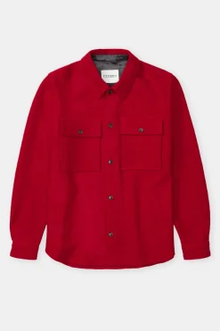 Closed Wool shirt Chili pepper red Hot