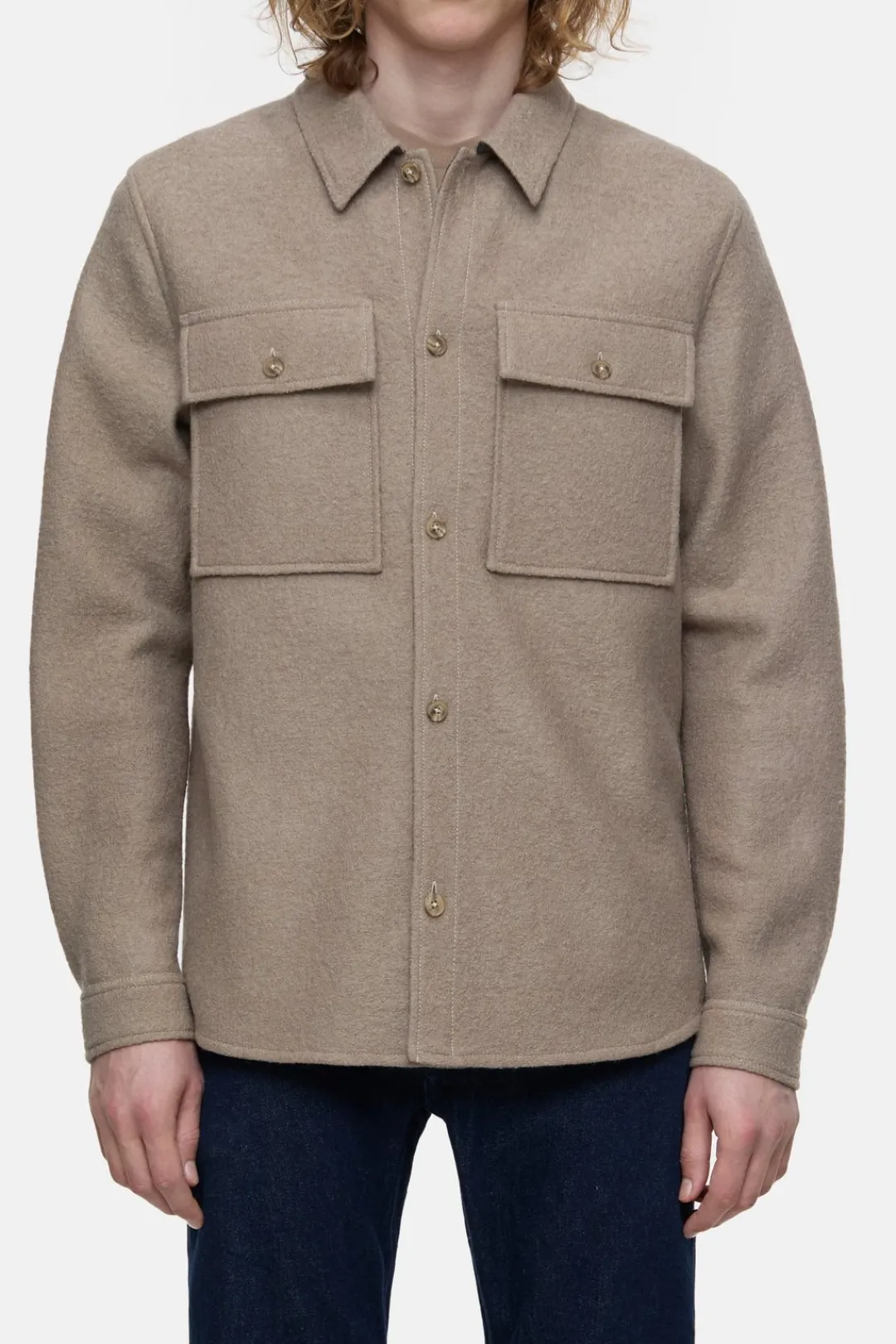 Closed Wool shirt Cashew cream Hot
