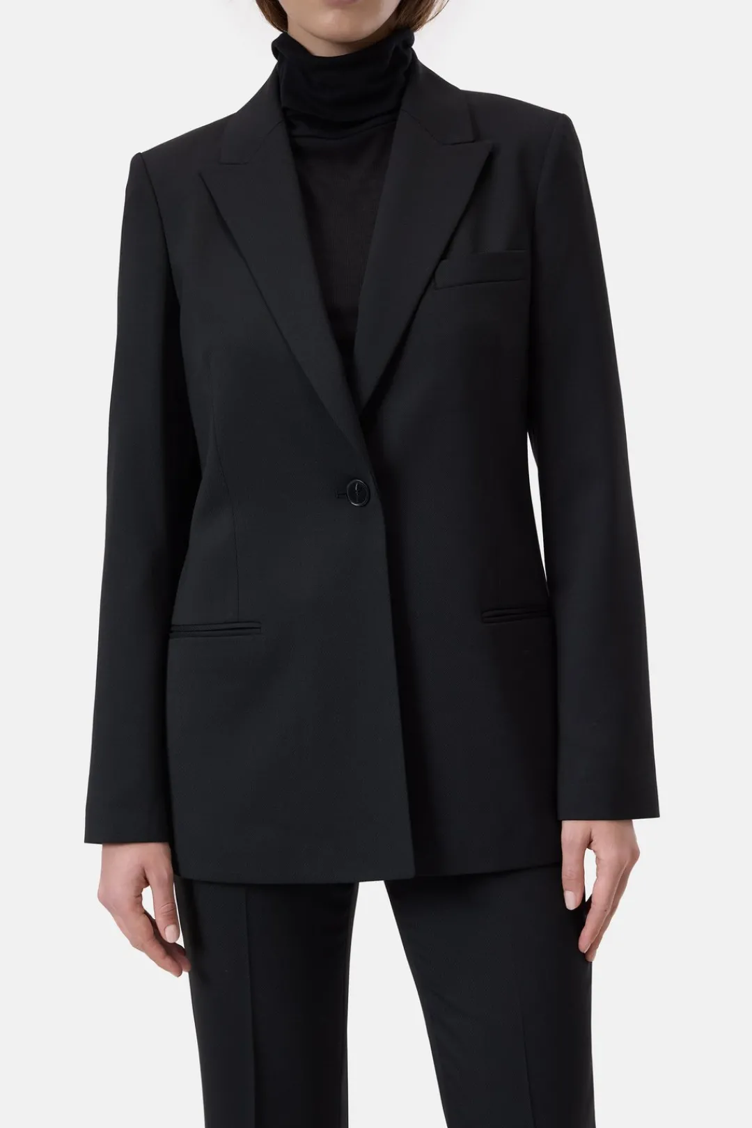 Closed Wool stretch blazer Black New