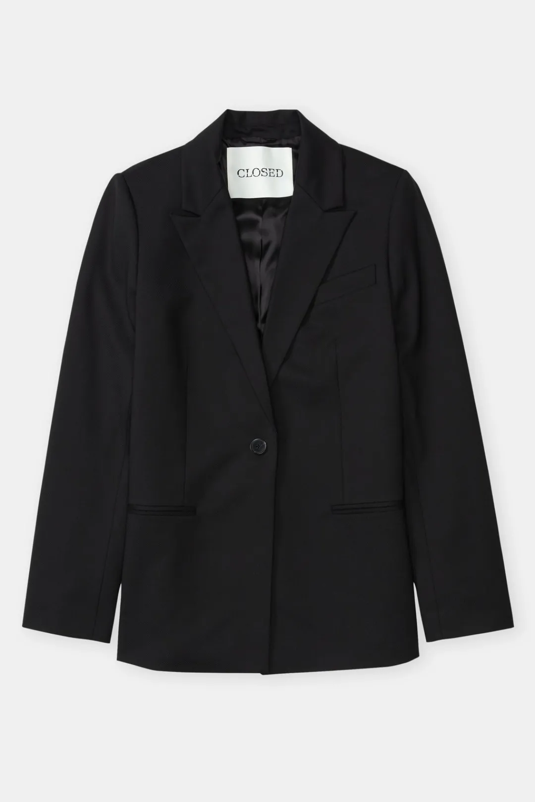 Closed Wool stretch blazer Black New