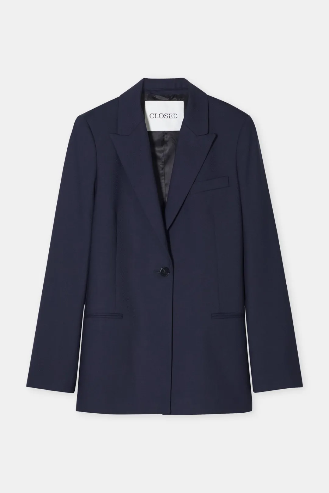 Closed Wool stretch blazer Dark night Sale
