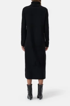 Closed Wool turtleneck dress Black Discount