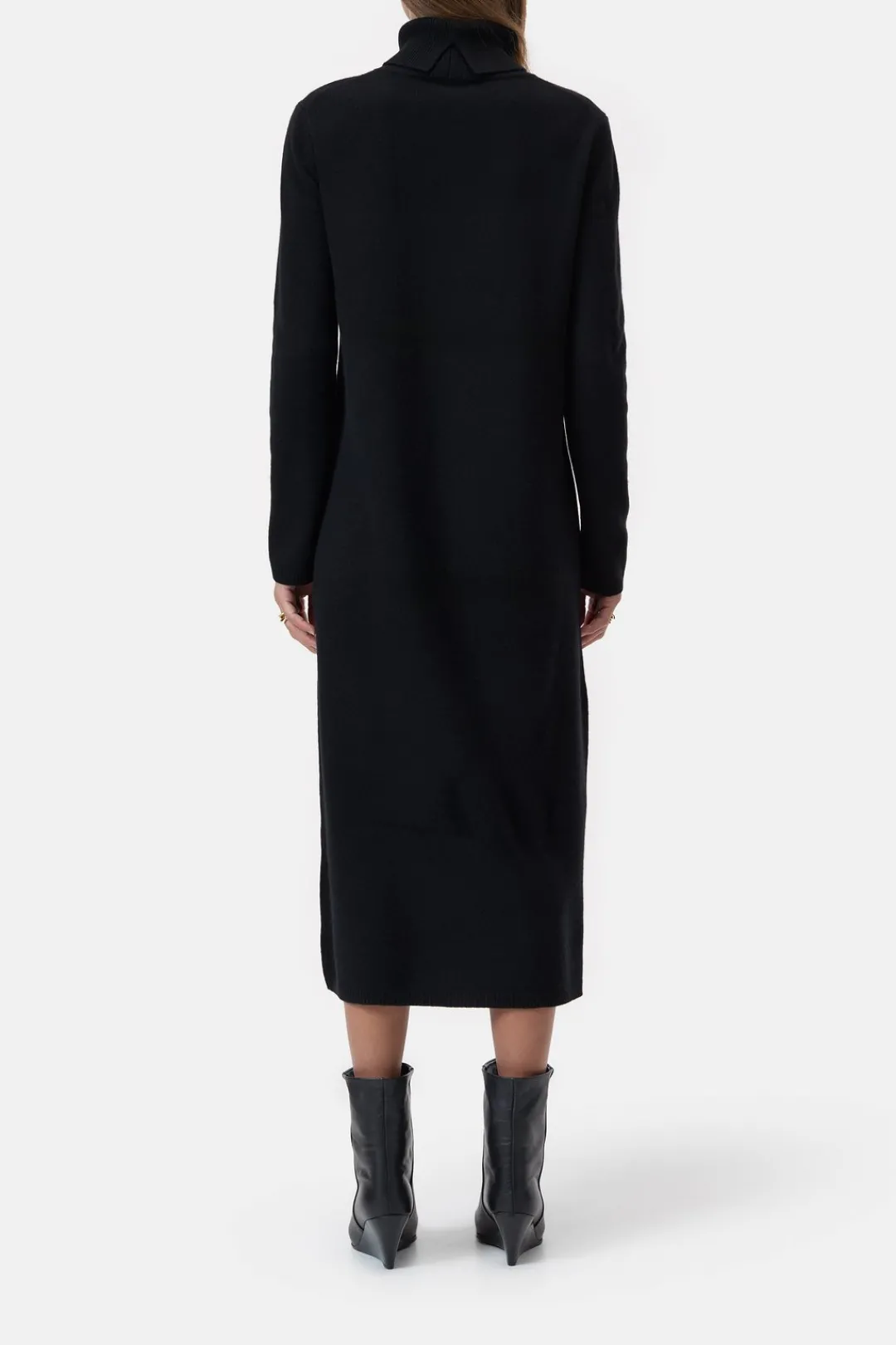 Closed Wool turtleneck dress Black Discount