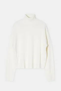 Closed Wool turtleneck jumper Ivory Clearance