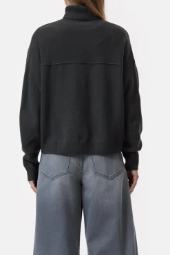 Closed Wool turtleneck jumper Irish coffee