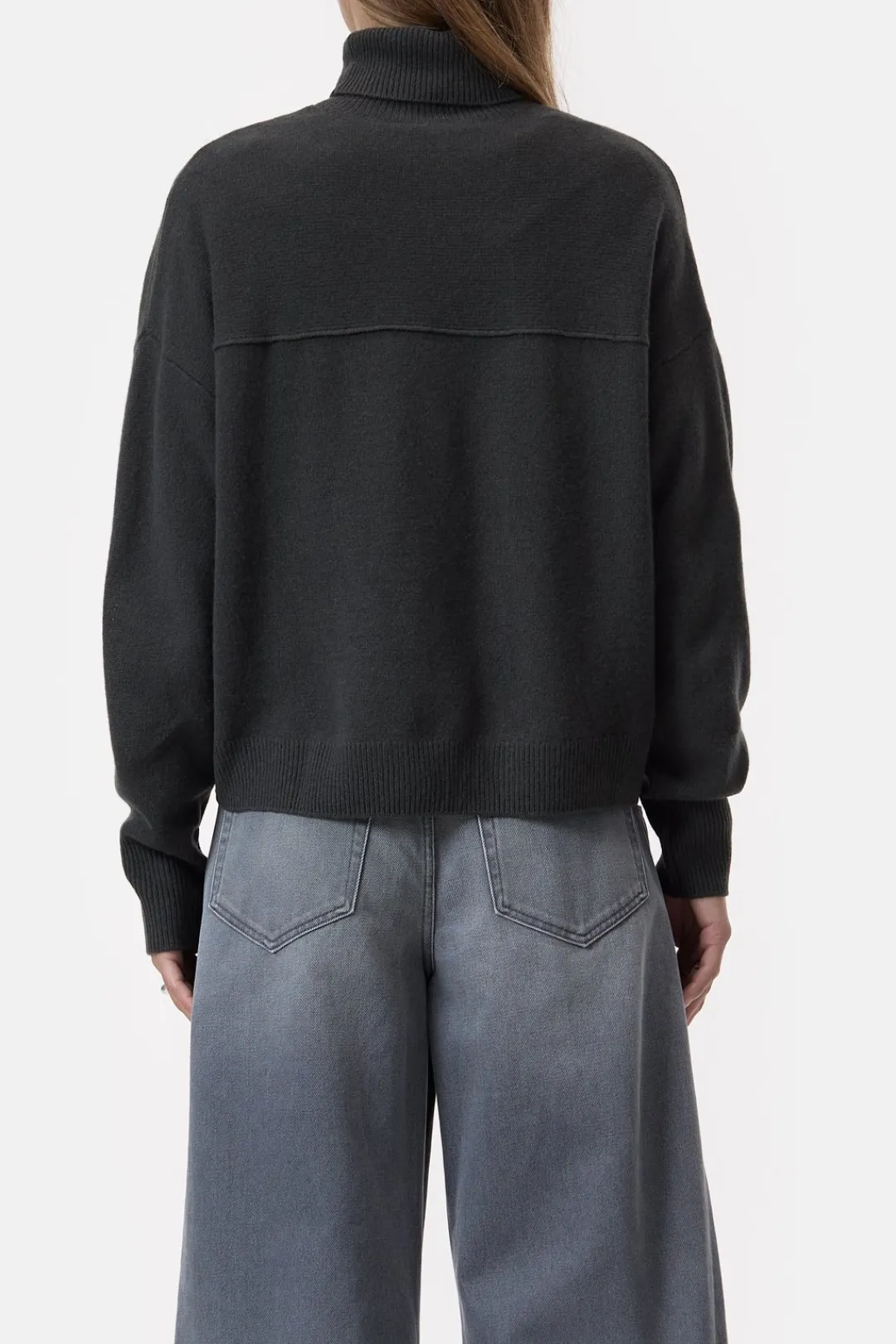 Closed Wool turtleneck jumper Irish coffee