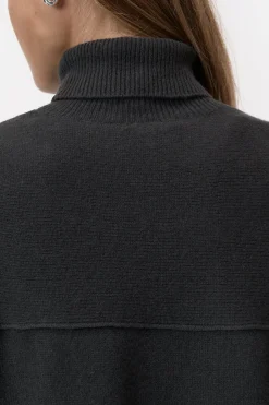 Closed Wool turtleneck jumper Irish coffee